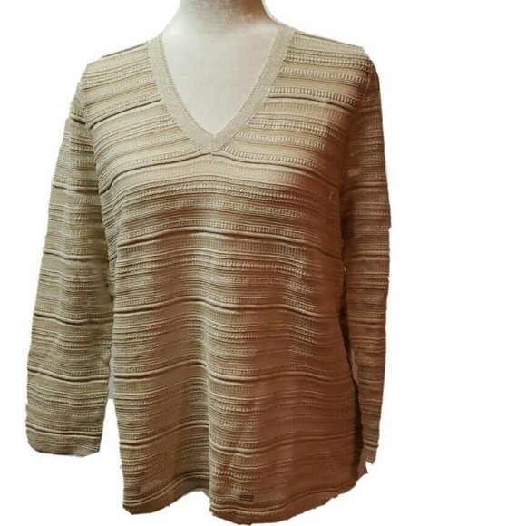 Brooks Brothers women's Knit see Through blouse L - Picture 8 of 12